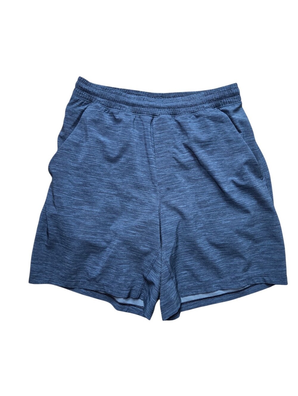 Lululemon Pace Breaker Short 7" - Heather Allover Iron Blue True Navy